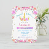 Invitations d'anniversaire de la licorne (Debout devant)
