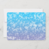 Invitations d'anniversaire de la mignonne sirène (Dos)