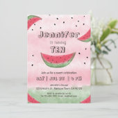 Invitations d'anniversaire de la pastèque (Debout devant)