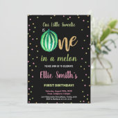 Invitations d'anniversaire de la Pastèque Verte (Debout devant)