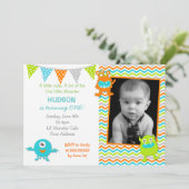 Invitations d'anniversaire de la photo de Little M (Debout devant)
