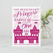 Invitations d'anniversaire de la Princesse Party (Debout devant)