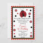 Invitations d'anniversaire de Ladybug (Devant)