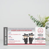 Invitations d'anniversaire de l'agent secret / Spy (Debout devant)
