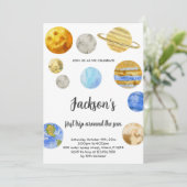 Invitations d'anniversaire de l'Arrière - plan bla (Debout devant)