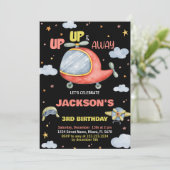 Invitations d'anniversaire de l'avion Vert Rouge N (Debout devant)