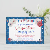 Invitations d'anniversaire de l'étoile patriotique (Debout devant)