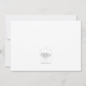 Invitations d'anniversaire de licorne (Dos)