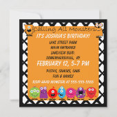 Invitations d'anniversaire de Little Monster (Dos)