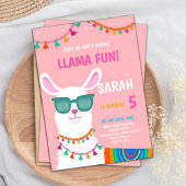 Invitations d'anniversaire de Llama