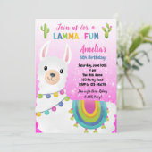 Invitations d'anniversaire de Llama (Parties scint (Debout devant)