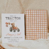 Invitations d'anniversaire de l'ours de tracteur |