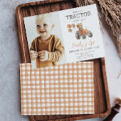 Invitations d'anniversaire de l'ours de tracteur |