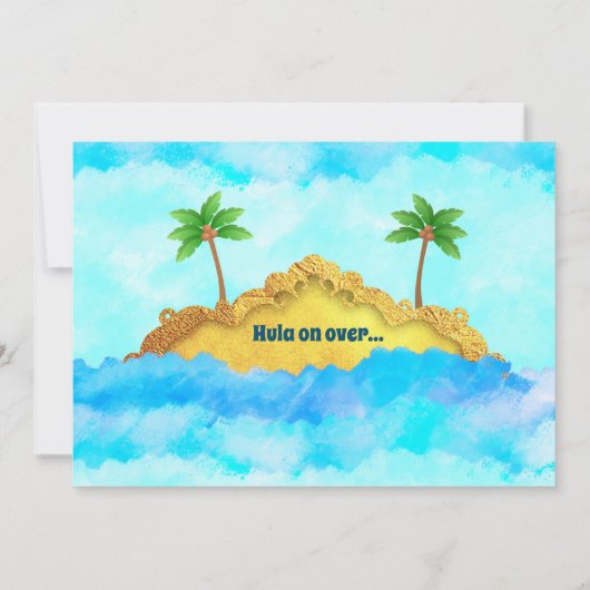 Invitations d'anniversaire de Luah (Dos)