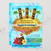 Invitations d'anniversaire de Luah (Devant / Derrière)