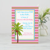 Invitations d'anniversaire de Luau (Debout devant)