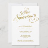INVITATIONS d'ANNIVERSAIRE de MARIAGE de | 30èmes (Devant)