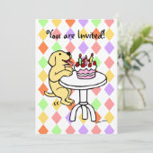 Invitations d'anniversaire de marionnettes du labo (Debout devant)