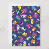 Invitations d'anniversaire de mignonne Monster (Dos)