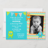 Invitations d'anniversaire de Monster (Devant)