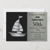Invitations d'anniversaire de navigation du yacht (Devant)