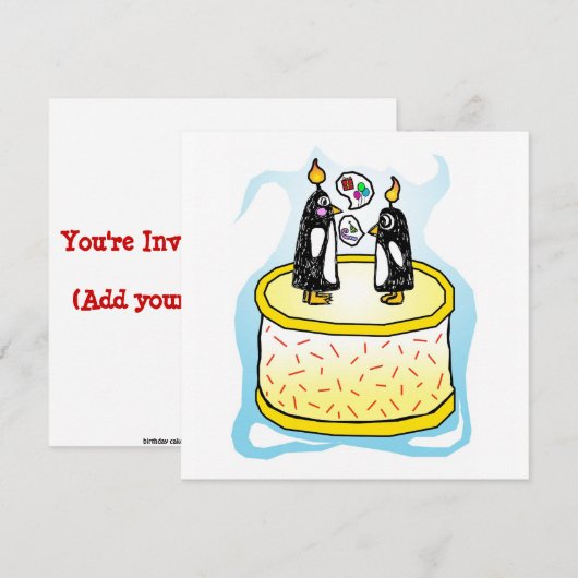 Invitations d'anniversaire de note et de (Devant / Derrière)