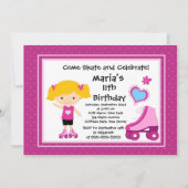 Invitations d'anniversaire de partie de planche à (Devant)