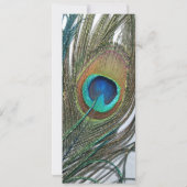 Invitations d'anniversaire de Peacock colorées (Dos)