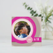 INVITATIONS D'ANNIVERSAIRE DE PHOTO : : 6SQ (Debout devant)