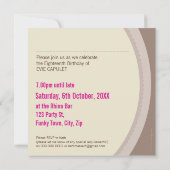 INVITATIONS D'ANNIVERSAIRE DE PHOTO : : 6SQ (Dos)