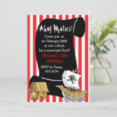 Invitations d'anniversaire de pirate (Debout devant)