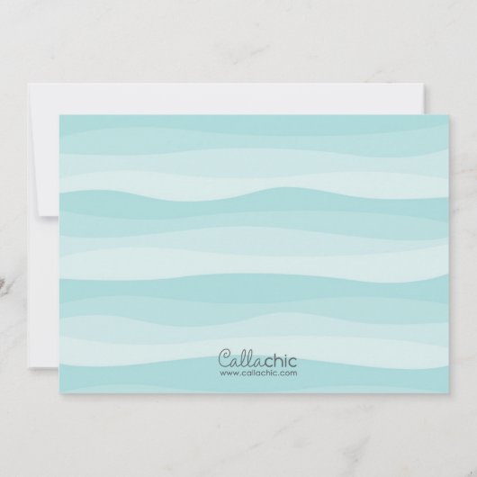 Invitations d'anniversaire de poisson (filles) ave (Dos)