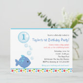 Invitations d'anniversaire de poisson (garçons) av (Debout devant)