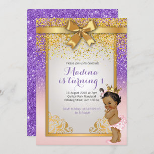 Invitations d'anniversaire de princesse