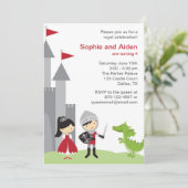 Invitations d'anniversaire de princesse et de chev (Debout devant)