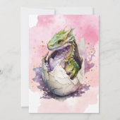 Invitations d'anniversaire de Purple Dragon (Dos)