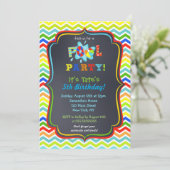 Invitations d'anniversaire de réception au bord de (Debout devant)