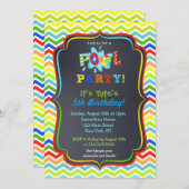 Invitations d'anniversaire de réception au bord de (Devant / Derrière)