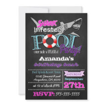 Invitations d'anniversaire de réception au bord de