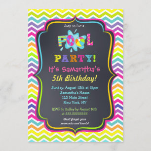 Invitations d'anniversaire de réception au bord de