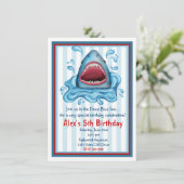Invitations d'anniversaire de requins (Debout devant)