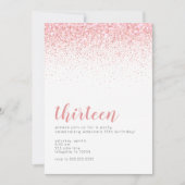 Invitations d'anniversaire de Rosegold Parties sci (Devant)