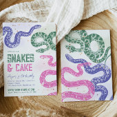 Invitations d'anniversaire de serpent fille