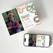 Invitations d'anniversaire de serpent photo