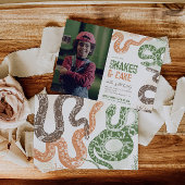 Invitations d'anniversaire de serpent photo