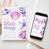 Invitations d'anniversaire de Shellebrate | Coquil
