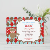 Invitations d'anniversaire de singe de réserve (Debout devant)