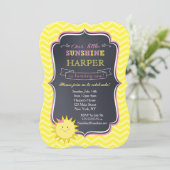 Invitations d'anniversaire de soleil (Debout devant)