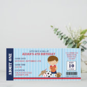 Invitations d'anniversaire de sport (Baby shower d (Debout devant)