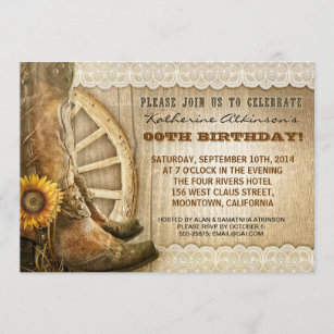 Invitations Faire Part Cowboy Zazzle Be